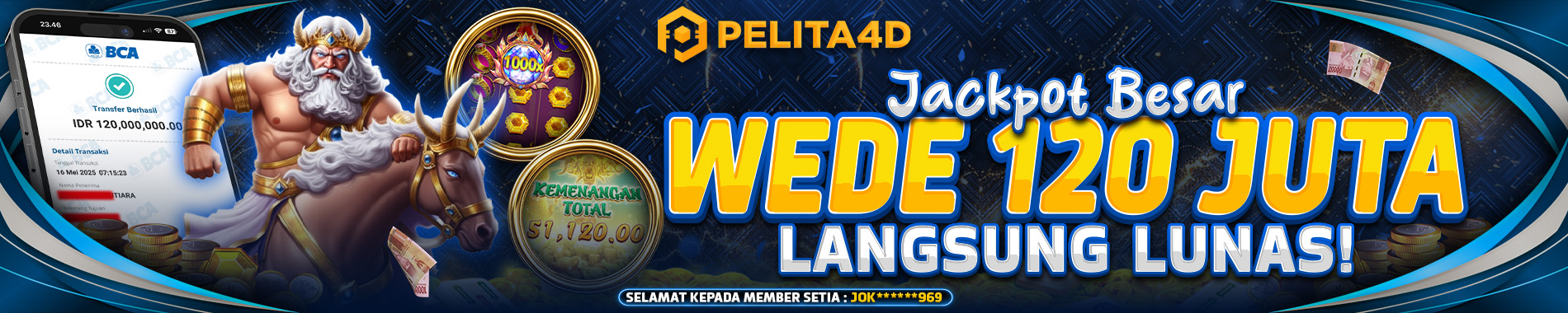 Pelita4D Wede 120 Juta